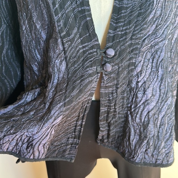 Harubella Handmade Artisan  Button Front‎ Women's Lightweight Blazer Small - Picture 3 of 14